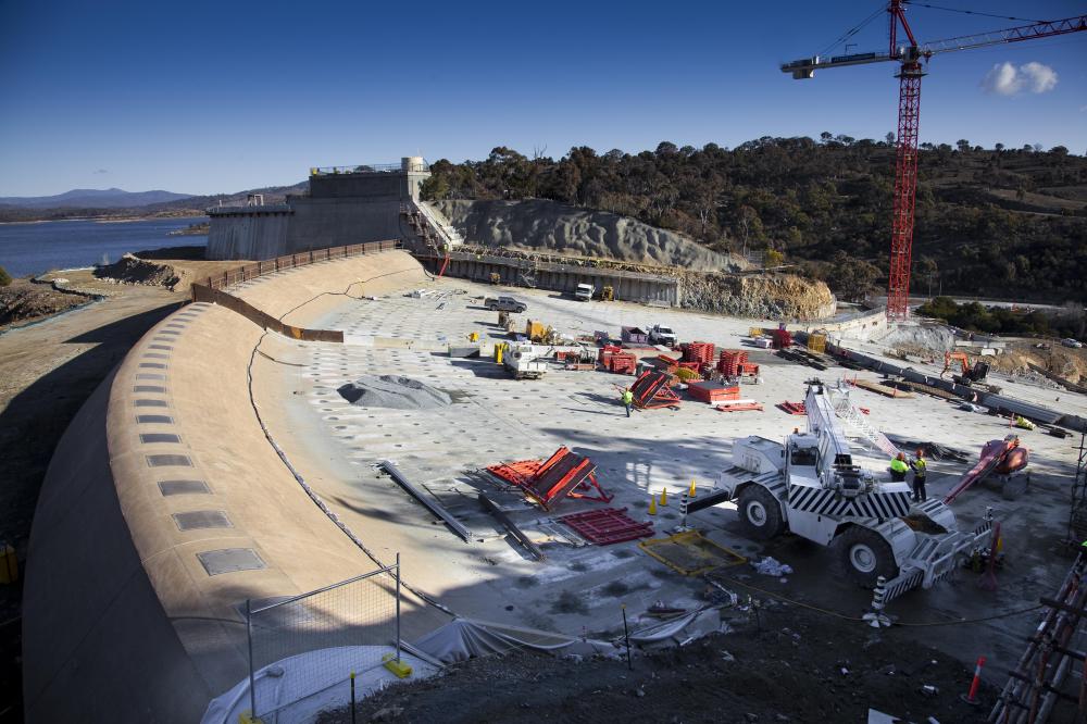 Googong Dam spillway works 09-10