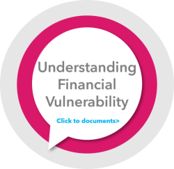 Button that reads: Understanding financial vulnerability