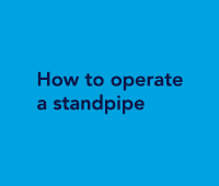 how to operate standpipe